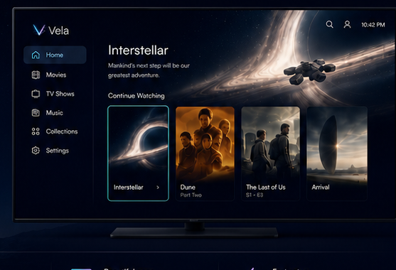 Vela interface preview